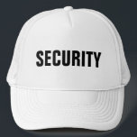Manar Womens Black White Anpassningsbar Text Secur Keps<br><div class="desc">Lägg till Logotyp för bildföretag Här Manarna Modern Elegant Template Women's Unisex Security Member Black White Baseball Cap / Truckerkeps.</div>