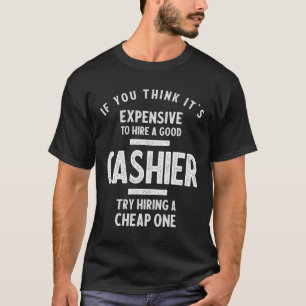 Manar Womens Funny Cashier Shirts T Shirt