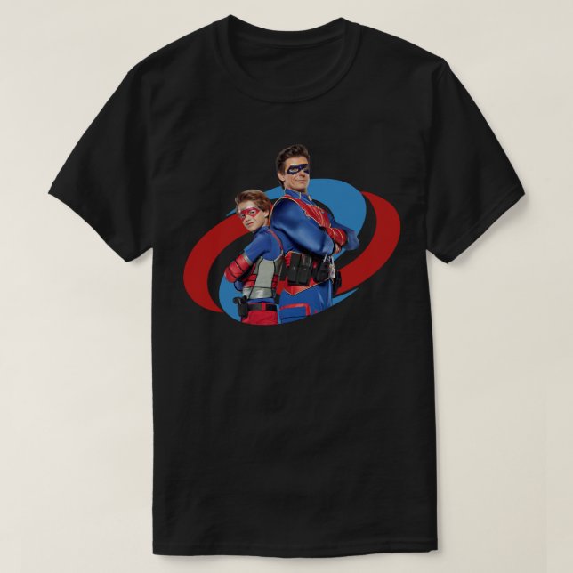Manar Womens Kapten Man och Kid Danger Digital Fil T Shirt (Design framsida)