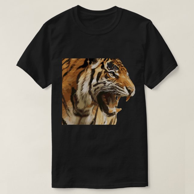 Manar Womens T-shirt Tiger Big Cat (Design framsida)