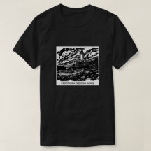 Manar Woodblock Logotyp T-Shirt - svart