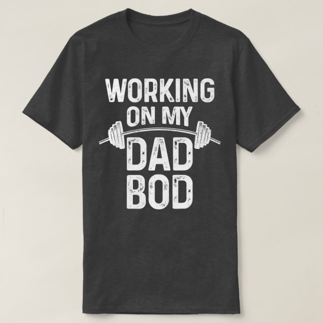 Manar Workin on My Pappa Bod Funny pappa Gift for  T Shirt (Design framsida)