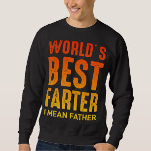 Manar World Best Farter Far Day Quote som säger 3 Lång Ärmad Tröja
