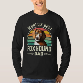 Manar World Best Foxhound Pappa Vintage American F T Shirt