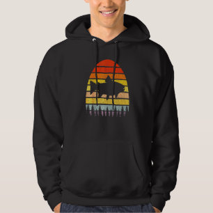 Manar World Greatest Fishing Pappa Retro Sunset Fi Hoodie