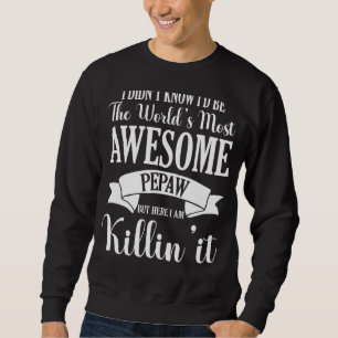 Manar World S Most Fantastisk Pepaw Funny Proud Gr Lång Ärmad Tröja