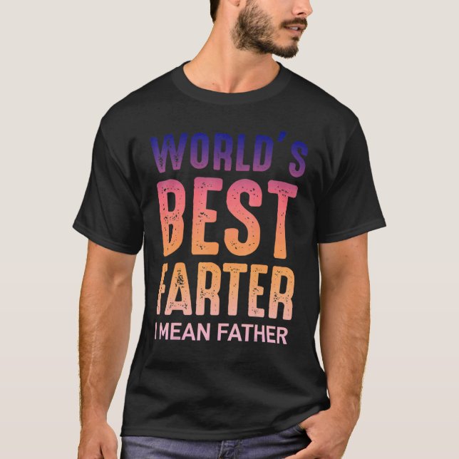 Manar Worlds bästa Far-dagsoffert för Farter-odlar T Shirt (Framsida)
