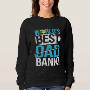 Manar Worlds Best Bank Pappa Joke Far Day från Son T Shirt