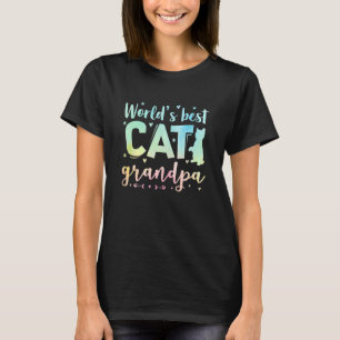 Manar World's Best Cat Grandpa Cat Owner Pet T Shirt