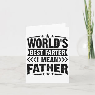 Manar Worlds Best Farter I Elaket Far Fars dag Kort