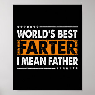 Manar Worlds Best Farter I Elaket Far Fars dag Poster