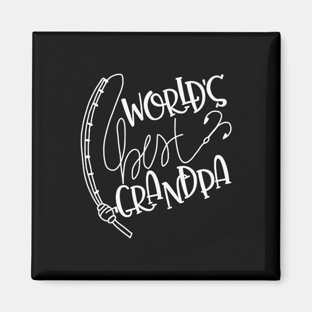 Manar Worlds Best Grandpa Fishing Magnet (Framsidan)