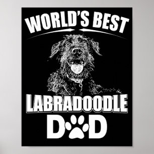 Manar World's Best Labradoodle Pappa Hundägare Poster