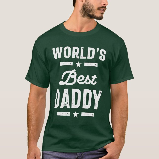 Manar World's Best Pappa Far Gift T Shirt (Framsida)