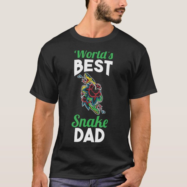 Manar Worlds Best Snake Pappa T Shirt (Framsida)