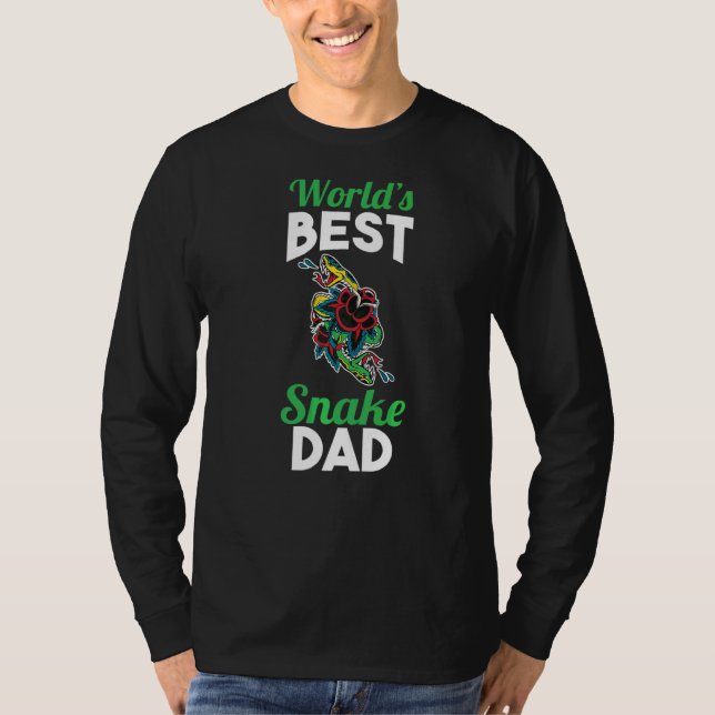Manar Worlds Best Snake Pappa T Shirt (Framsida)