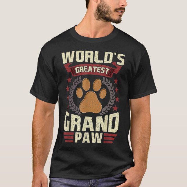 Manar Worlds Greatest Grandpa Shirt Grand Tass Hun T Shirt (Framsida)