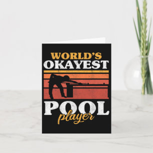 Manar Worlds Okayest Bassäng Player Snooker Retro Kort