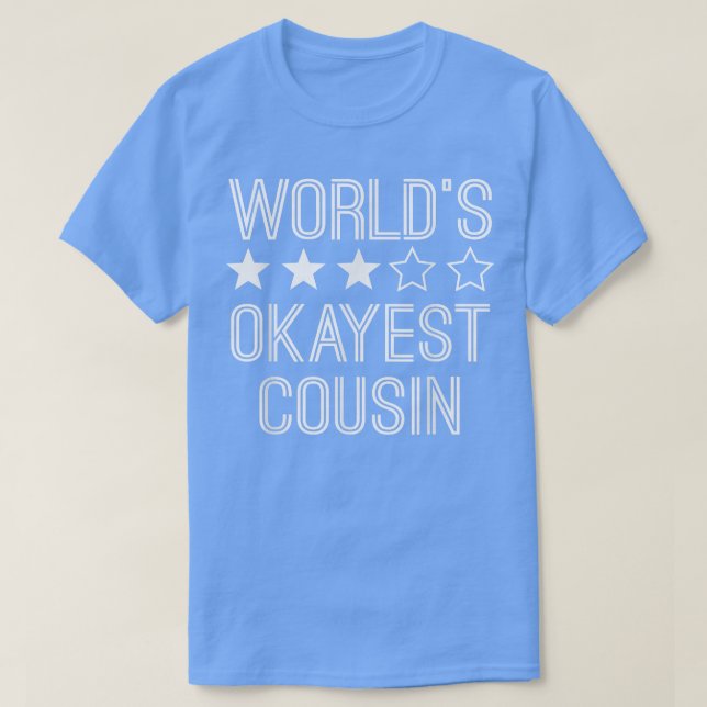 Manar Worlds Okayest Cousin Funny Cousin T Shirt (Design framsida)