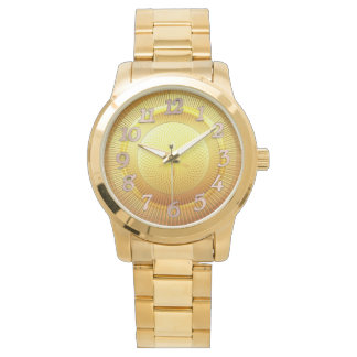 Manar wristwatch Golden English number Armbandsur
