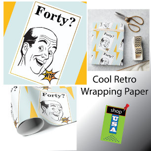 Manar WTF 40:e födelsedag 🎁 Funny Presentpapper