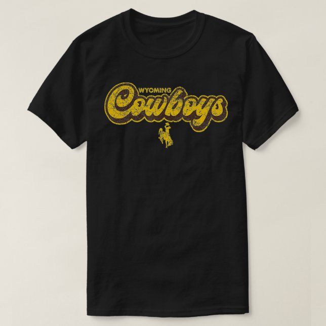 Manar Wyoming Cowboys Apparel Block Athletics  T Shirt (Design framsida)