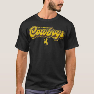Manar Wyoming Cowboys Apparel Block Athletics  T Shirt