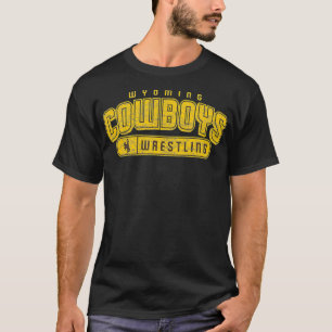 Manar Wyoming Cowboys Apparel Wrestling Pill  T Shirt