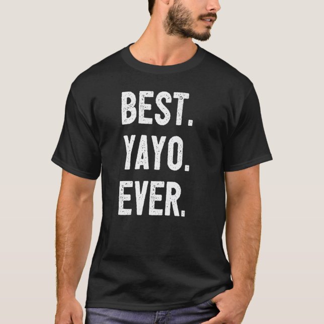 Manar Yayo Grandpa I Kärlek Yayo Spain Granddad Be T Shirt (Framsida)