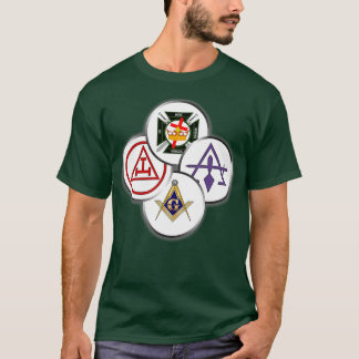 Manar York Rite Mason Circles Masonic T Shirt