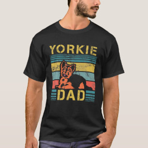 Manar Yorkie Pappa Hund älskare Fars dag Tass Kärl T Shirt