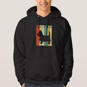 Manar Yorkie Yorkshire Terrier Retro Vintage Verti Hoodie
