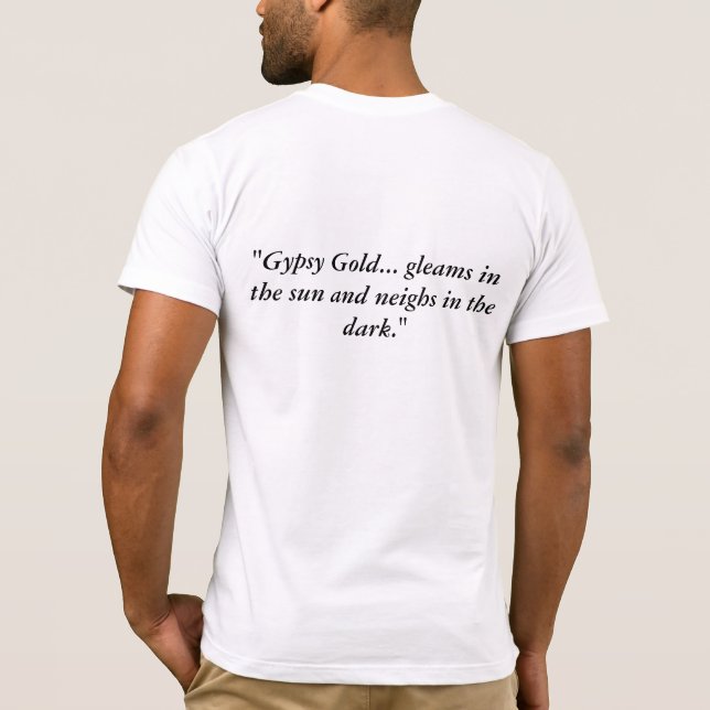 Manar zigenska guld- T-tröja T Shirt (Baksida)
