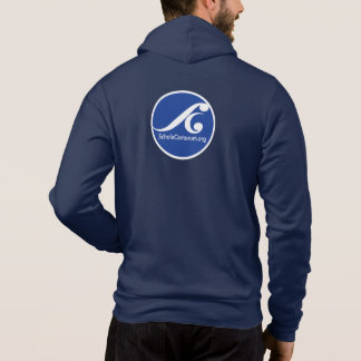 Manar Zip Hoodie med Schola "Dot"-logotyp på baksi T Shirt