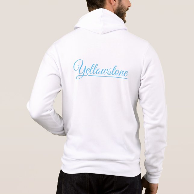 Manar Zip Hoodie-Yellowstone T Shirt (Baksida)