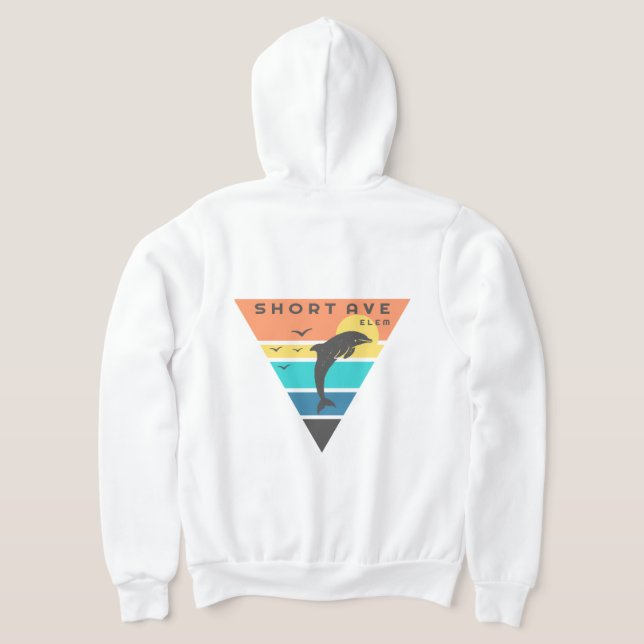 Manar Zipper Hoodie Logotyp Back T Shirt (Laydown Baksida)