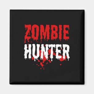 Manar Zombie Hunter Scary Halloween Magnet