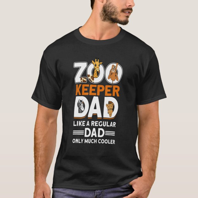 Manar Zookeeper Pappa Zoo Animal Zookeeper 1 T Shirt (Framsida)