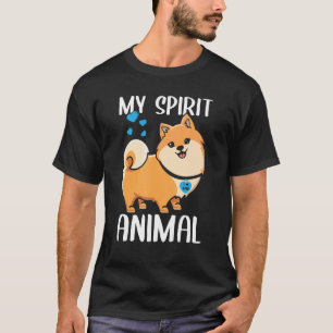 Manar Zwergspitz Hund I Kärlek Pappa Heart Min and T Shirt