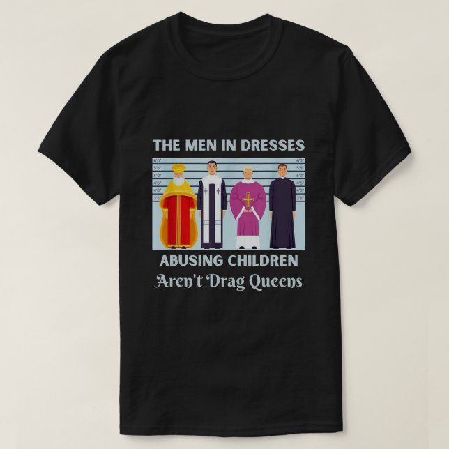 Manarna i klänningar som förskingrar barn arent Dr T Shirt (Design framsida)