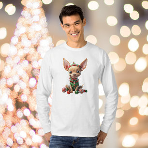 Manarna Party Valp jul-Hund T Shirt