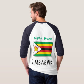 Manarna Zimbabwe Zimbabwe Flagga Grönt Personlig T Shirt