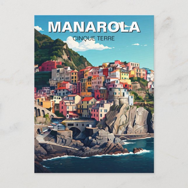 Manarola, Cinqua Terra Vykort (Framsida)