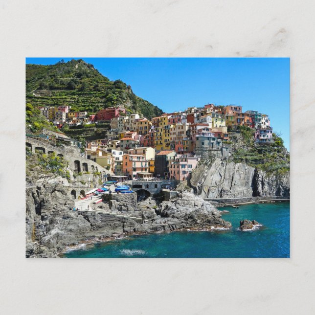 Manarola, Cinque Terre, Italien, Europa - vykort (Framsida)