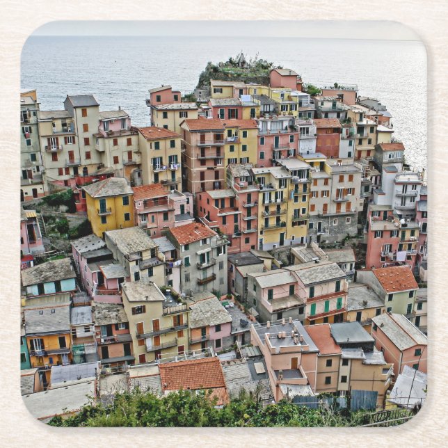 Manarola - Cinque Terre - Italien Underlägg (Framsidan)