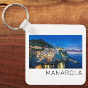 Manarola Cinque Terre La Spezia Italien Panorama Nyckelring