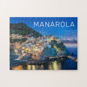 Manarola Cinque Terre La Spezia Italien Panorama Pussel