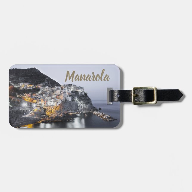 Manarola Cinque Terre Liguria Italien Fine Art-gåv Bagagebricka (Horisontell Framsida)