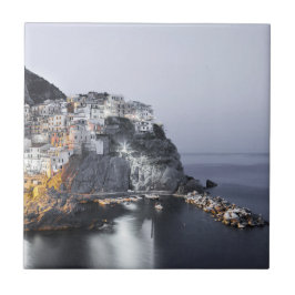 Manarola Cinque Terre Liguria Italien Fine Art-gåv Kakelplatta