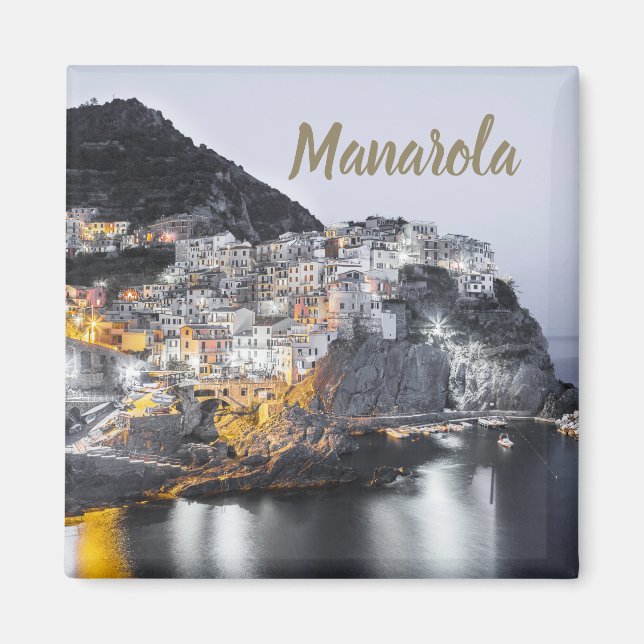 Manarola Cinque Terre Liguria Italien Fine Art-gåv Magnet (Framsidan)